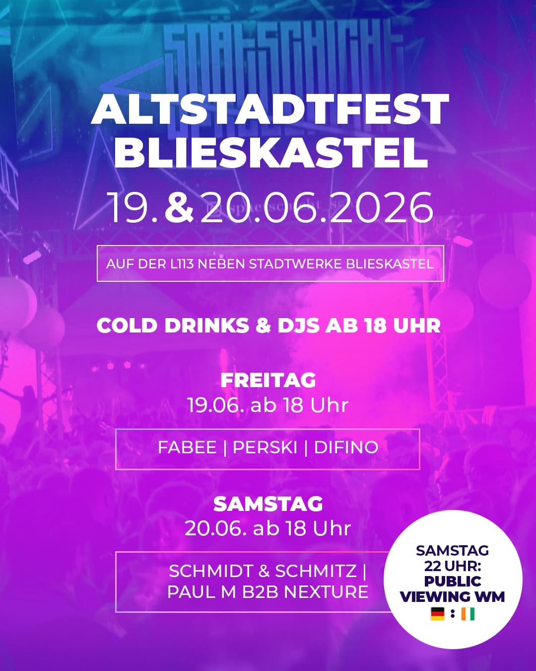 Altstadtfest Blieskastel — Poster