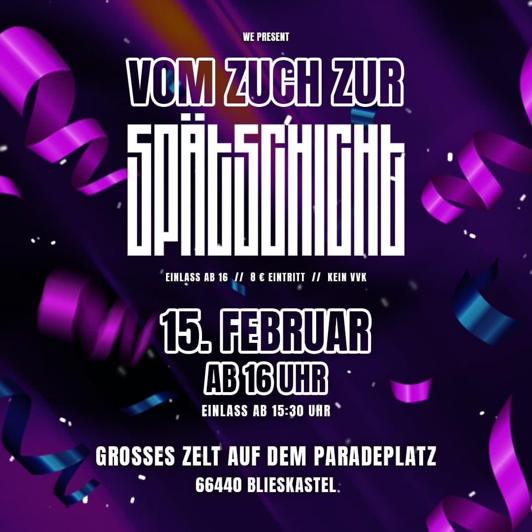Vom Zuch zur Spätschicht — Poster
